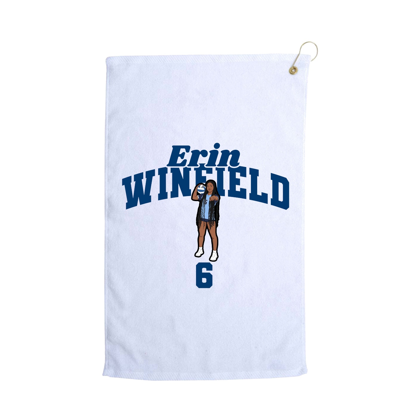 Golf Towel — Signature Arch in White