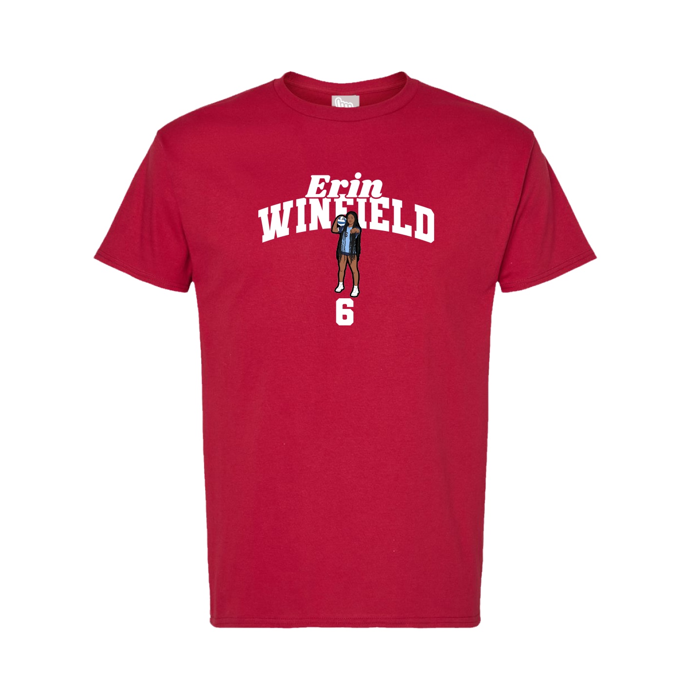 Tee — Signature Arch in Crimson