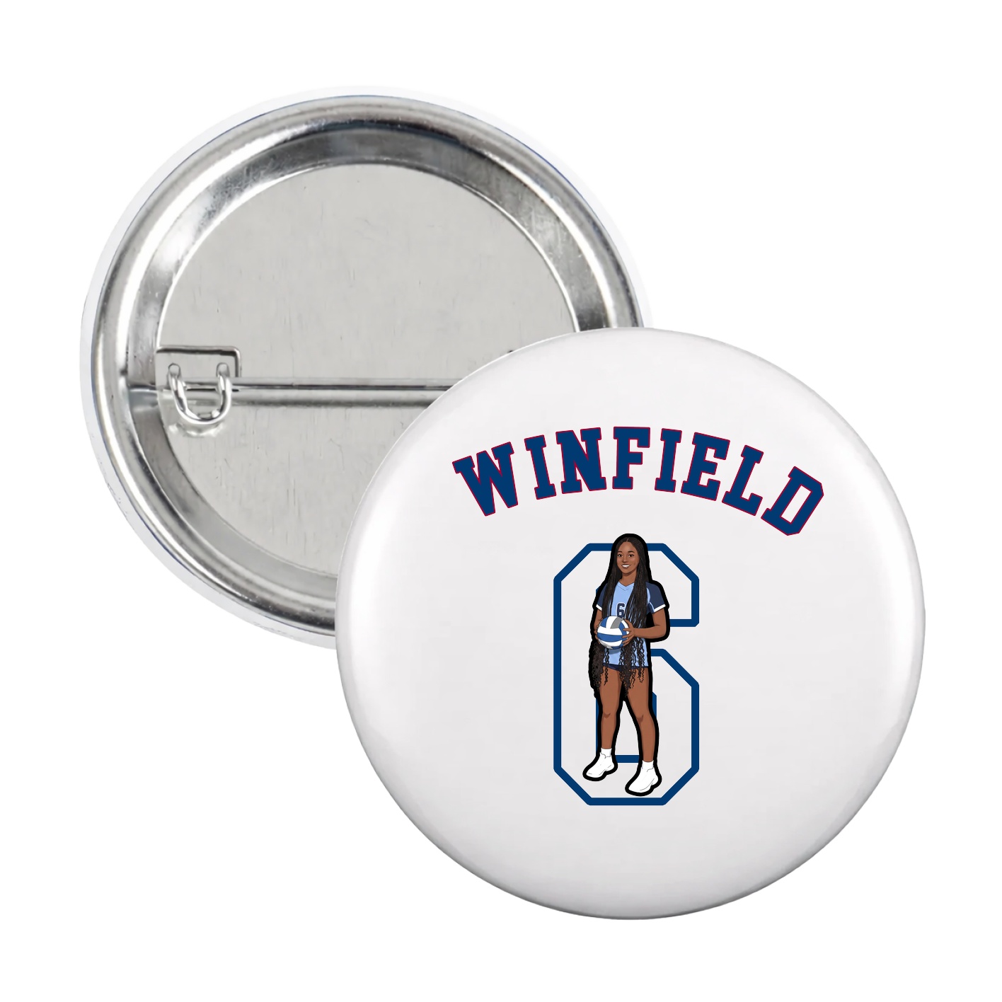 Game Day Button — Shirsey Arch in White