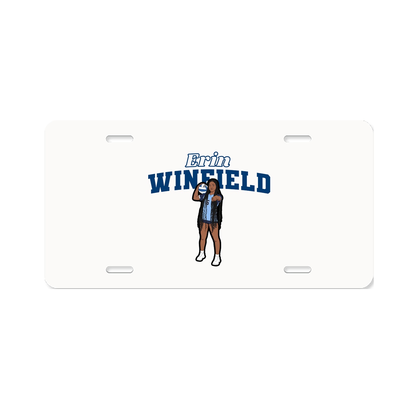 License Plate — Name Arch in Classic