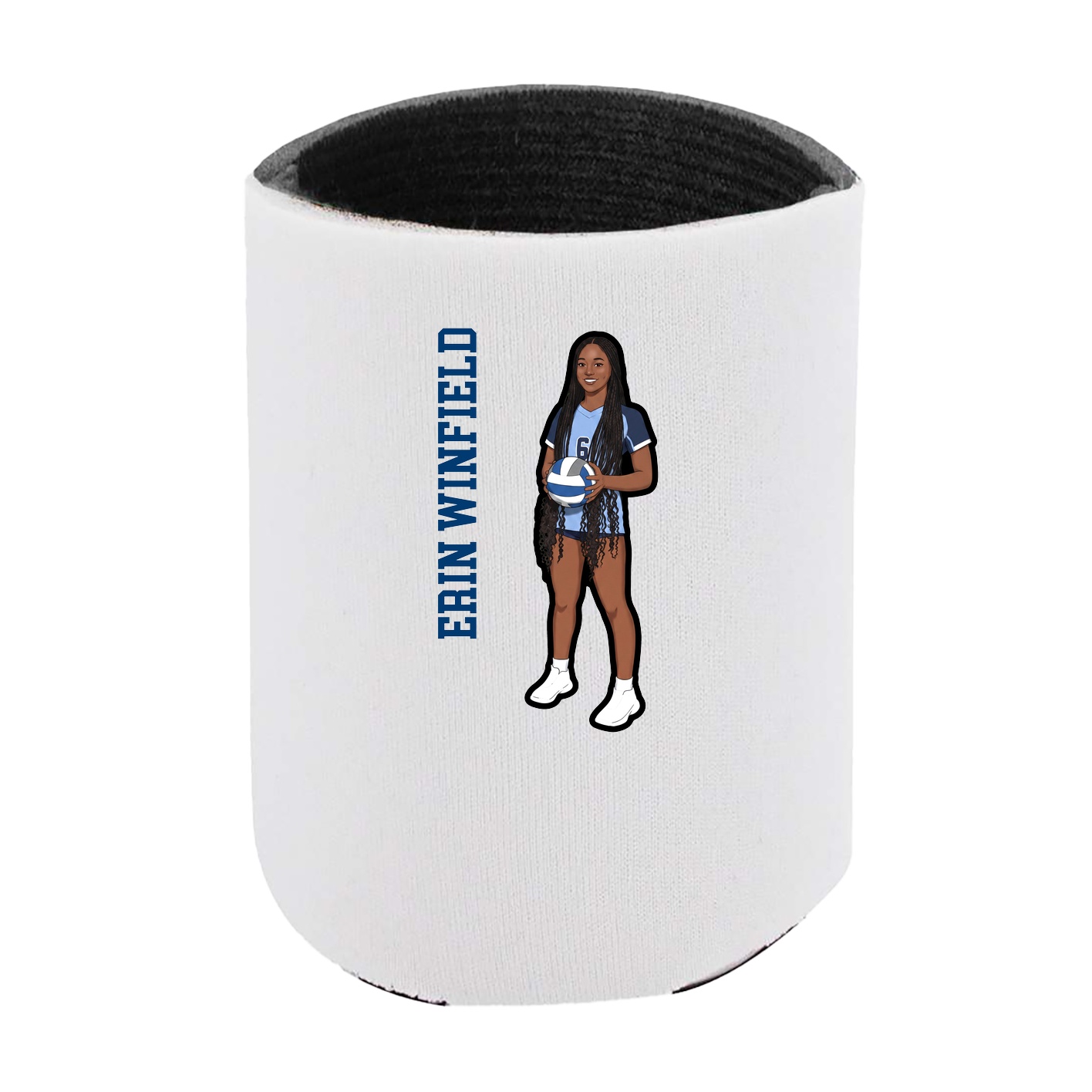 Can Holder — Name Vertical in White