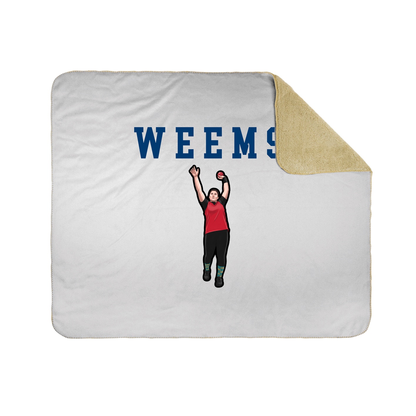 Throw Blanket — Shirsey in White
