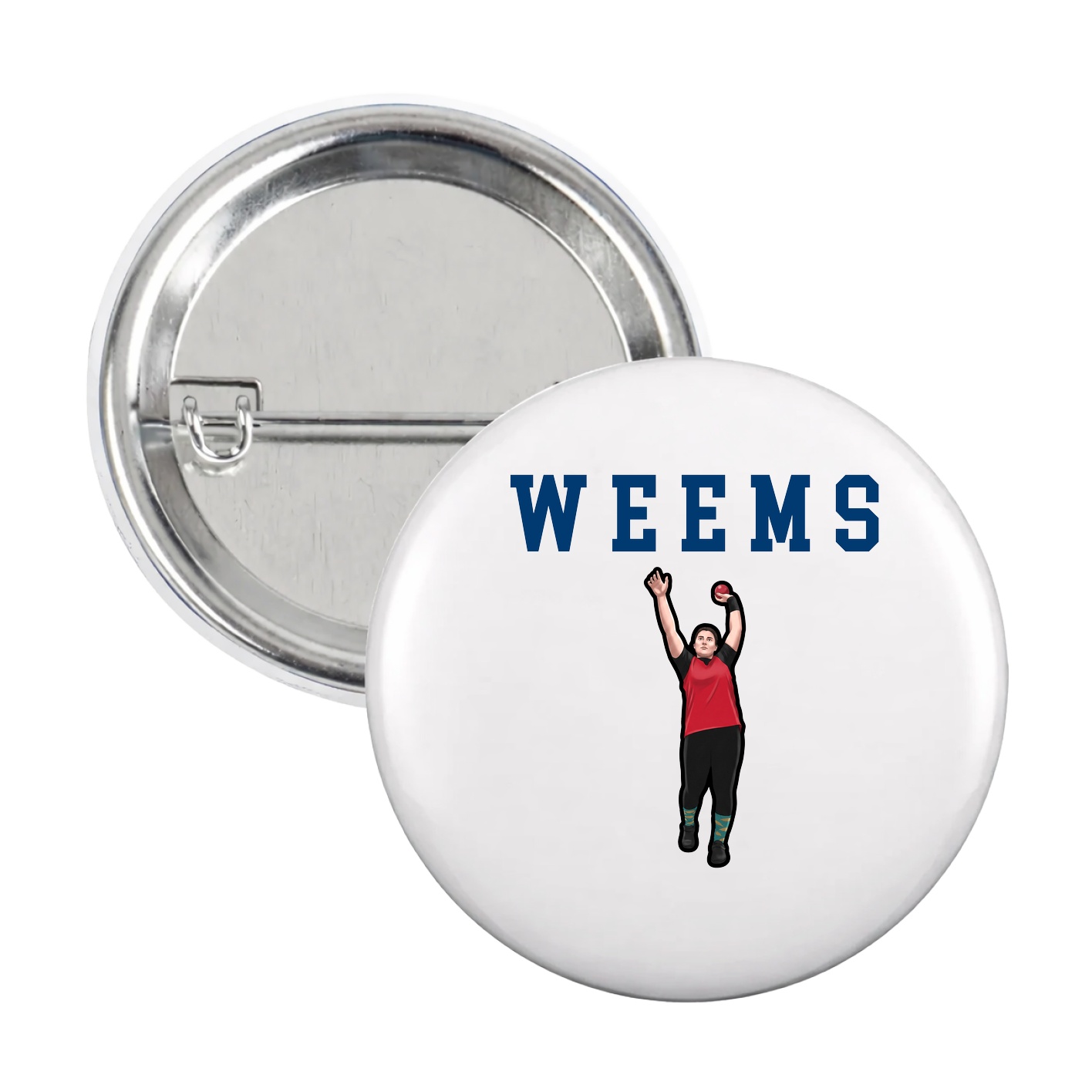 Game Day Button — Shirsey in White