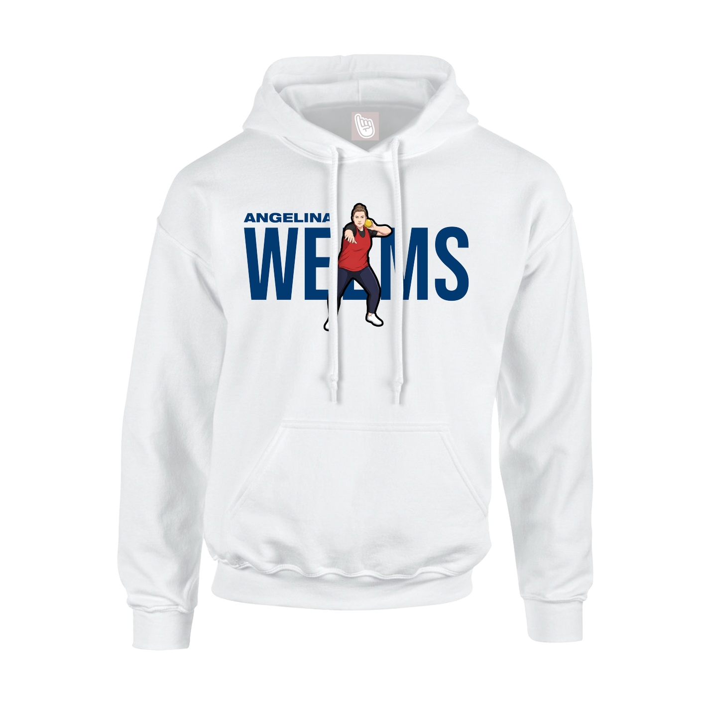 Youth Hoodie — Player Name in White