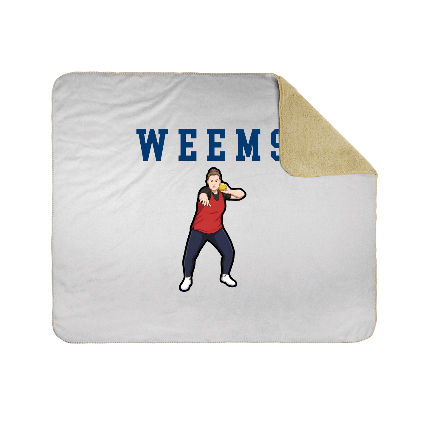 Throw Blanket — Shirsey in White