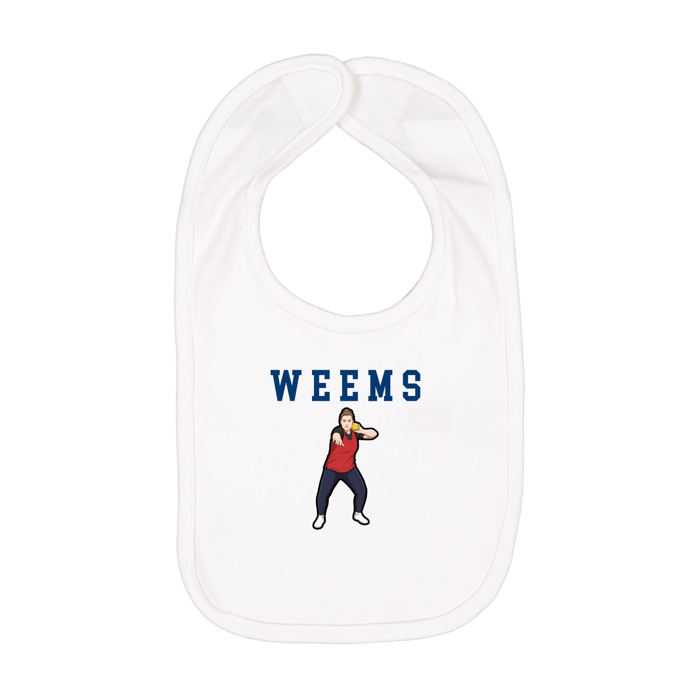 Infant Bib — Shirsey in White