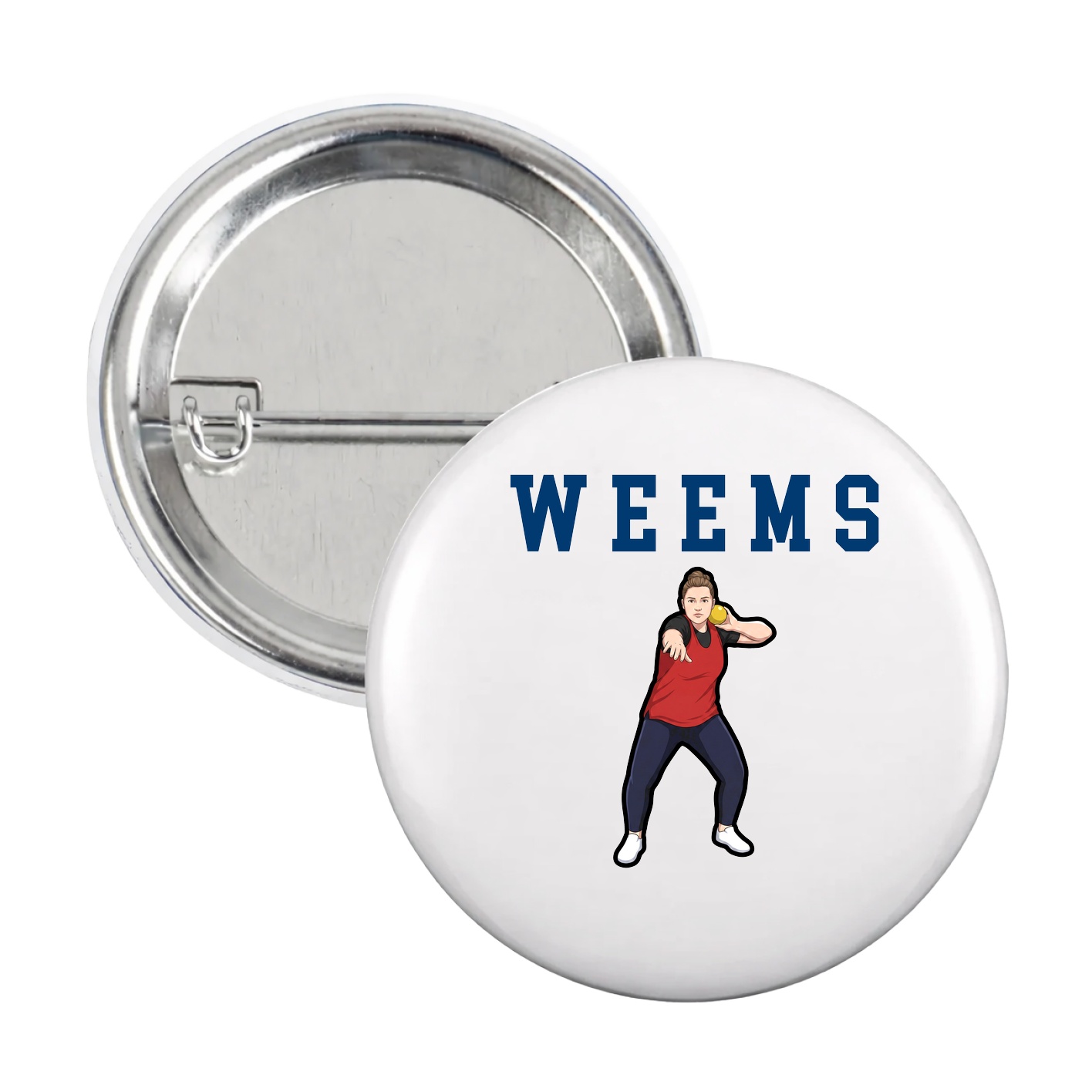 Game Day Button — Shirsey in White