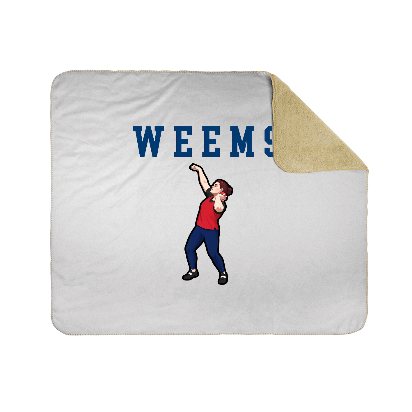 Throw Blanket — Shirsey in White