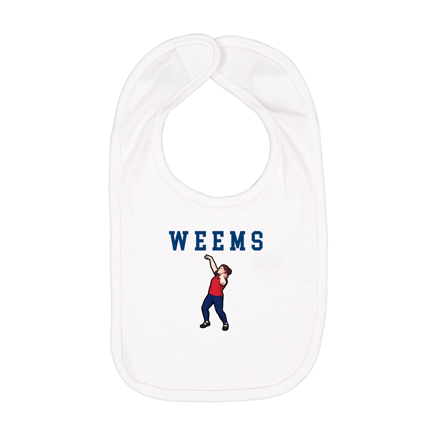Infant Bib — Shirsey in White
