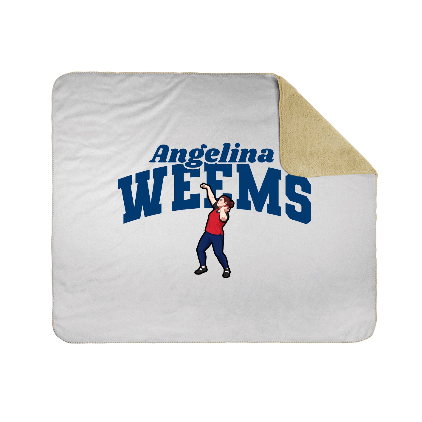 Throw Blanket — Signature Arch in White