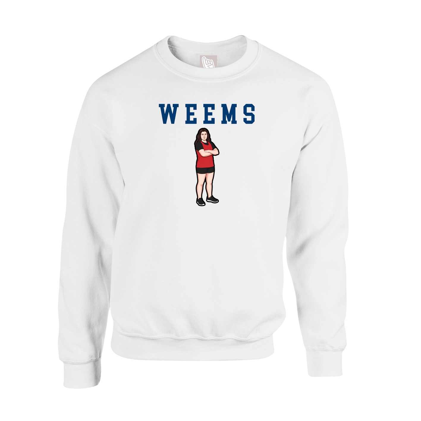 Fleece Crew — Shirsey in White