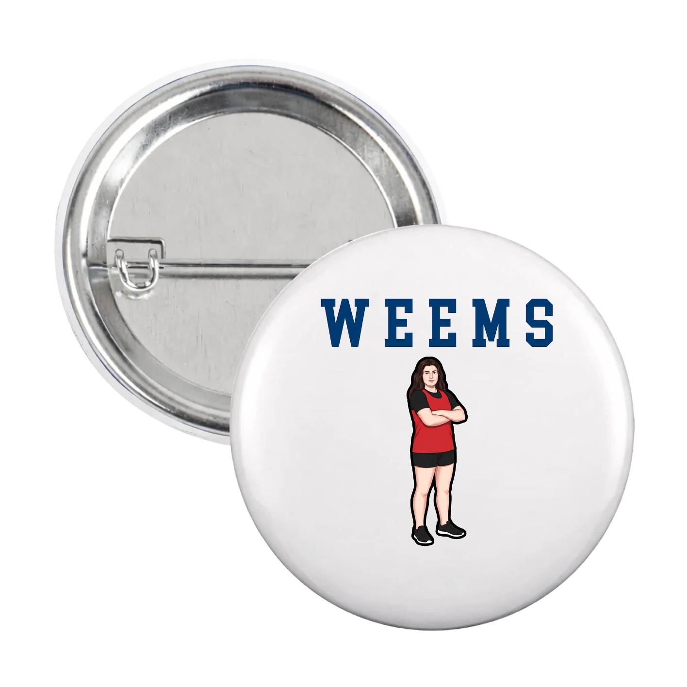 Game Day Button — Shirsey in White