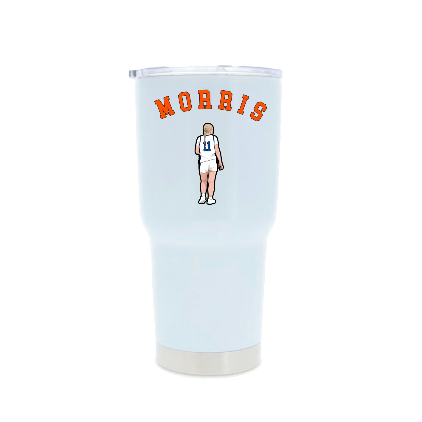 30oz Stainless Steel Tumbler — Shirsey Arch in White