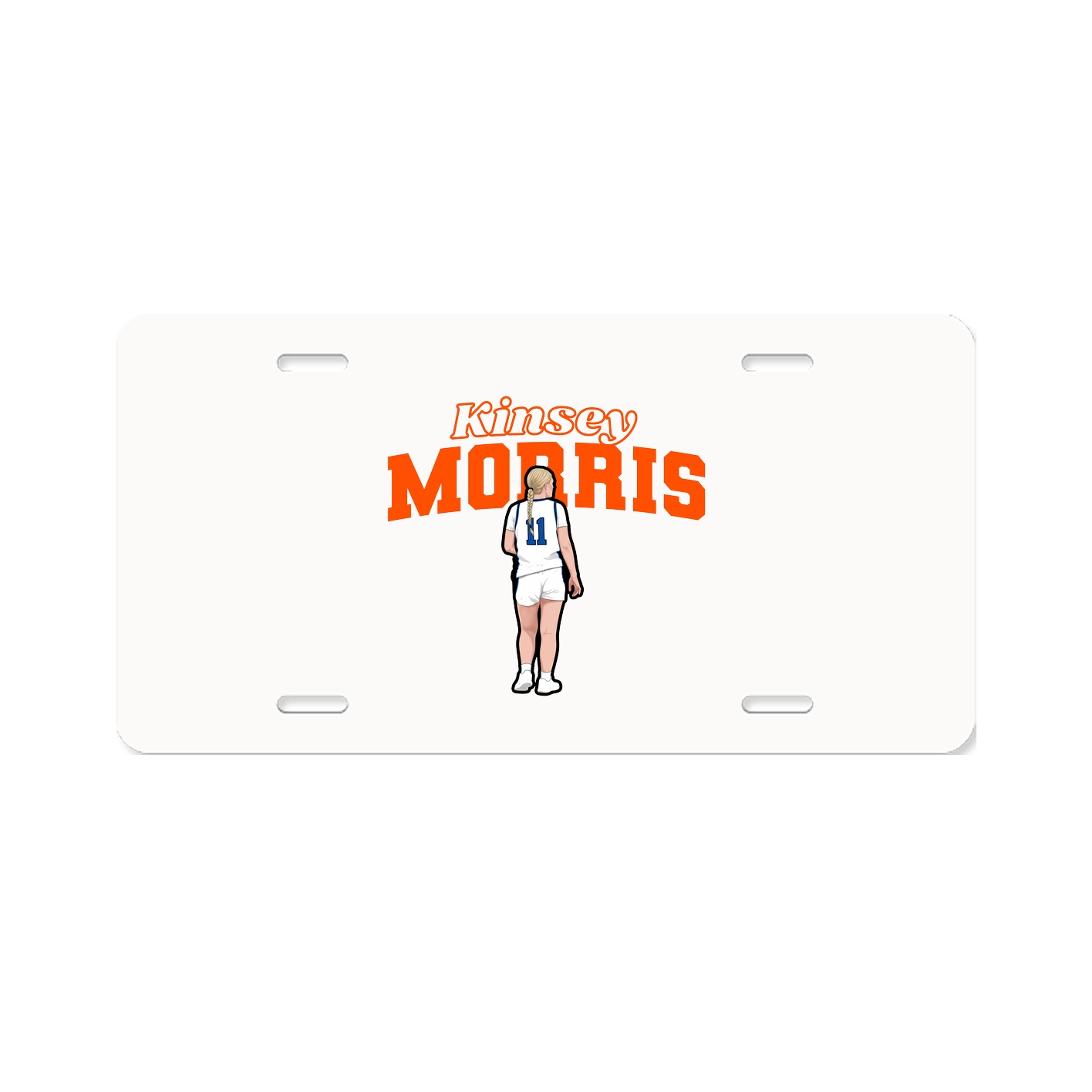 License Plate — Name Arch in Classic