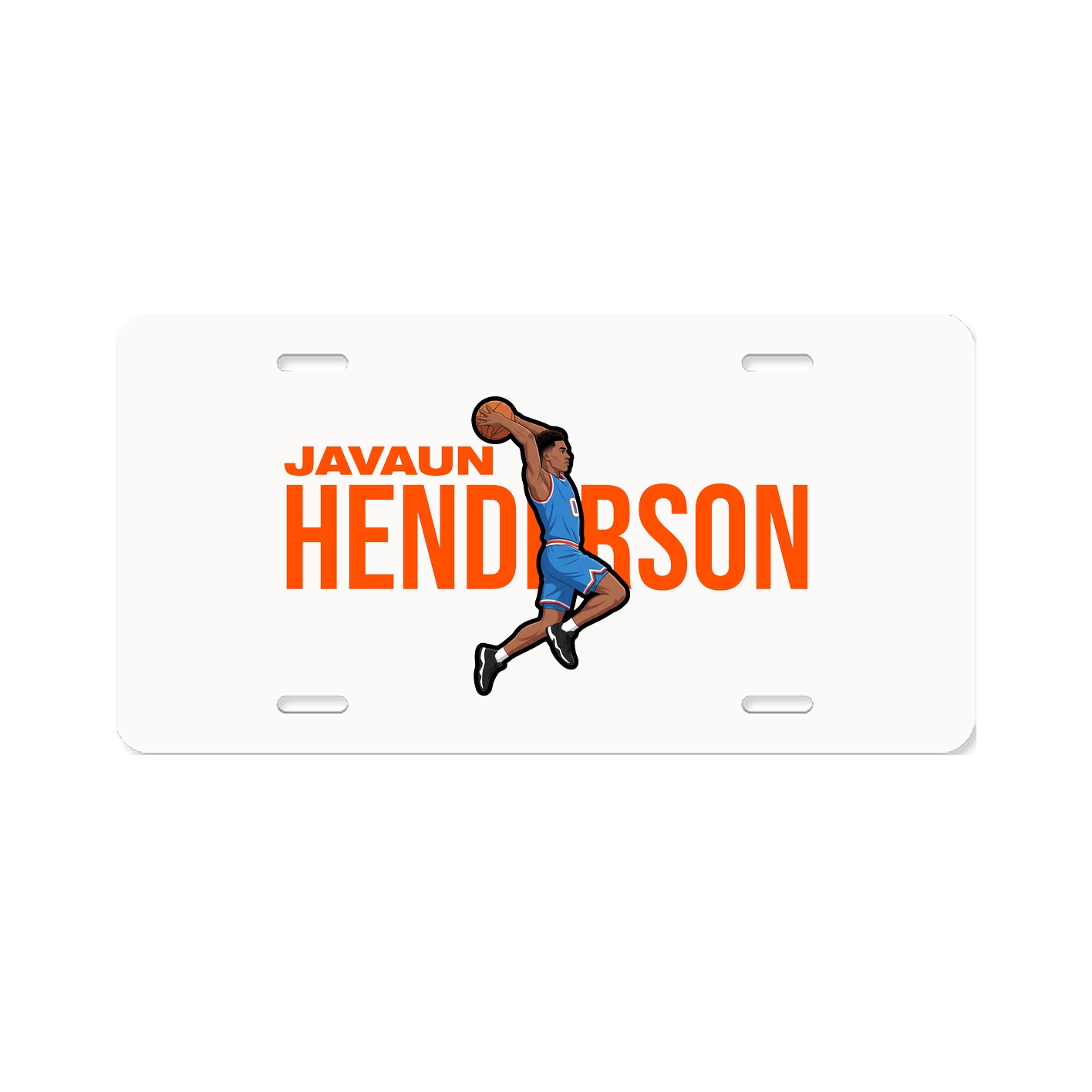 License Plate — Player Name in Classic
