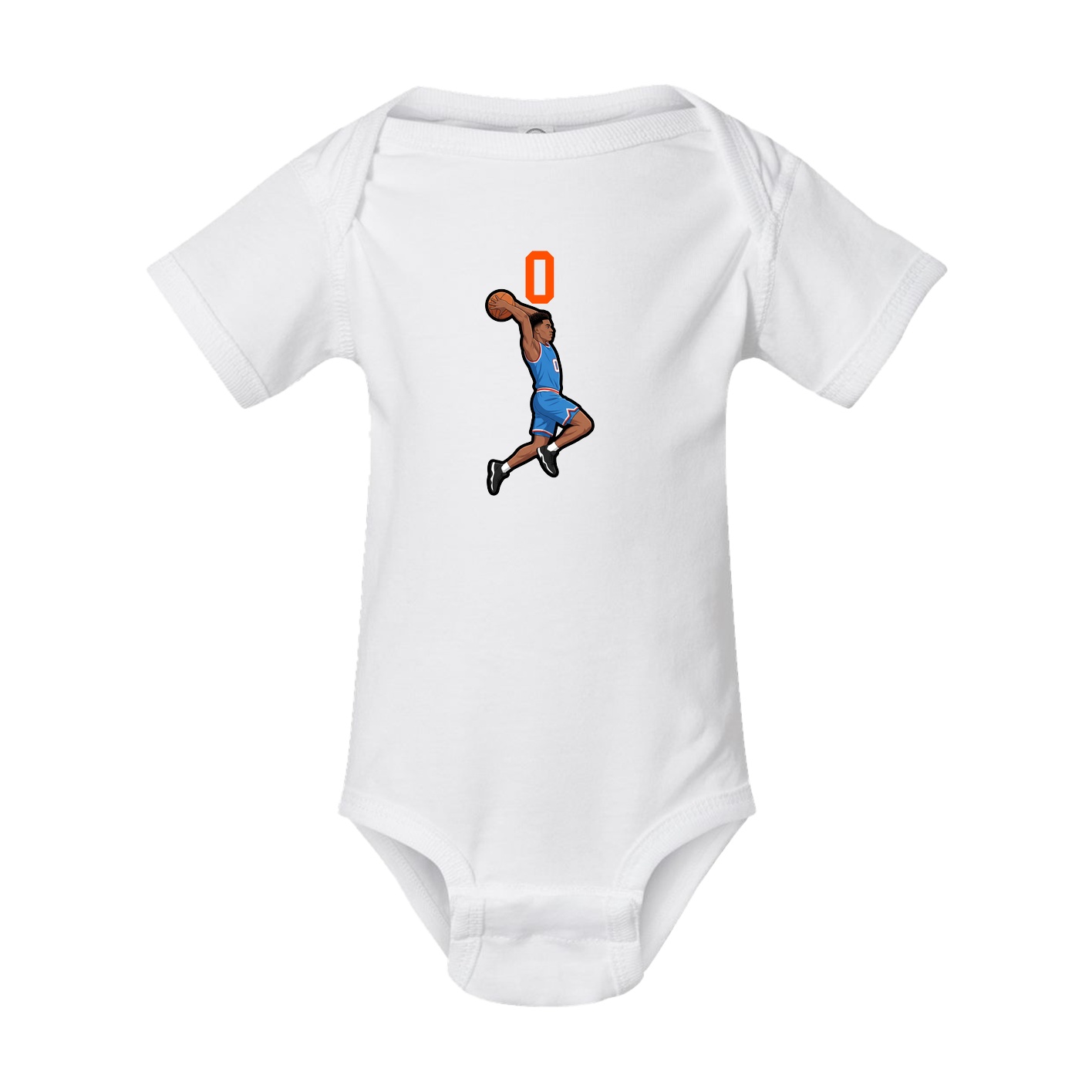 Baby Onesie — Number Top in White
