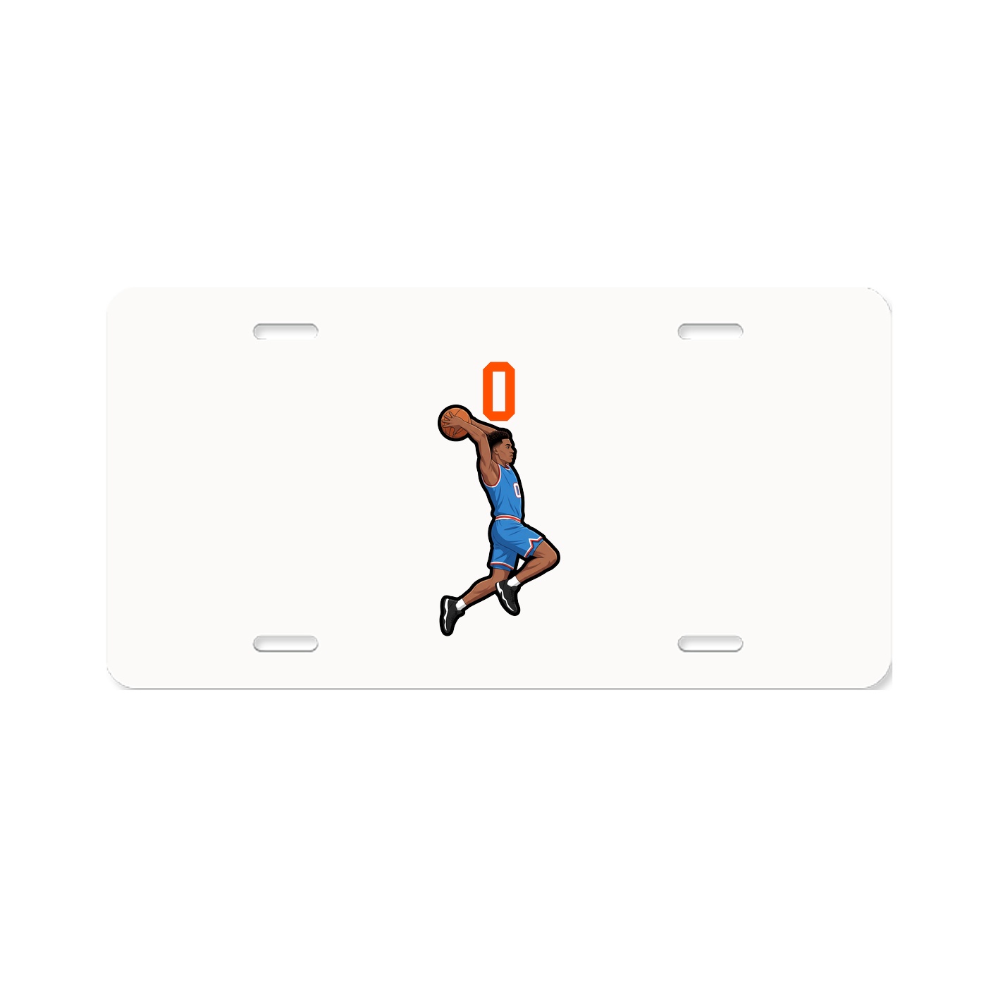 License Plate — Number Top in Classic