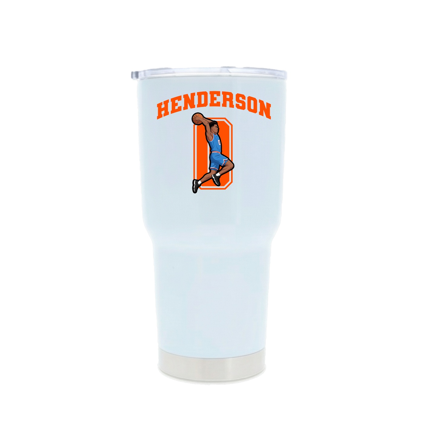 30oz Stainless Steel Tumbler — Number in White