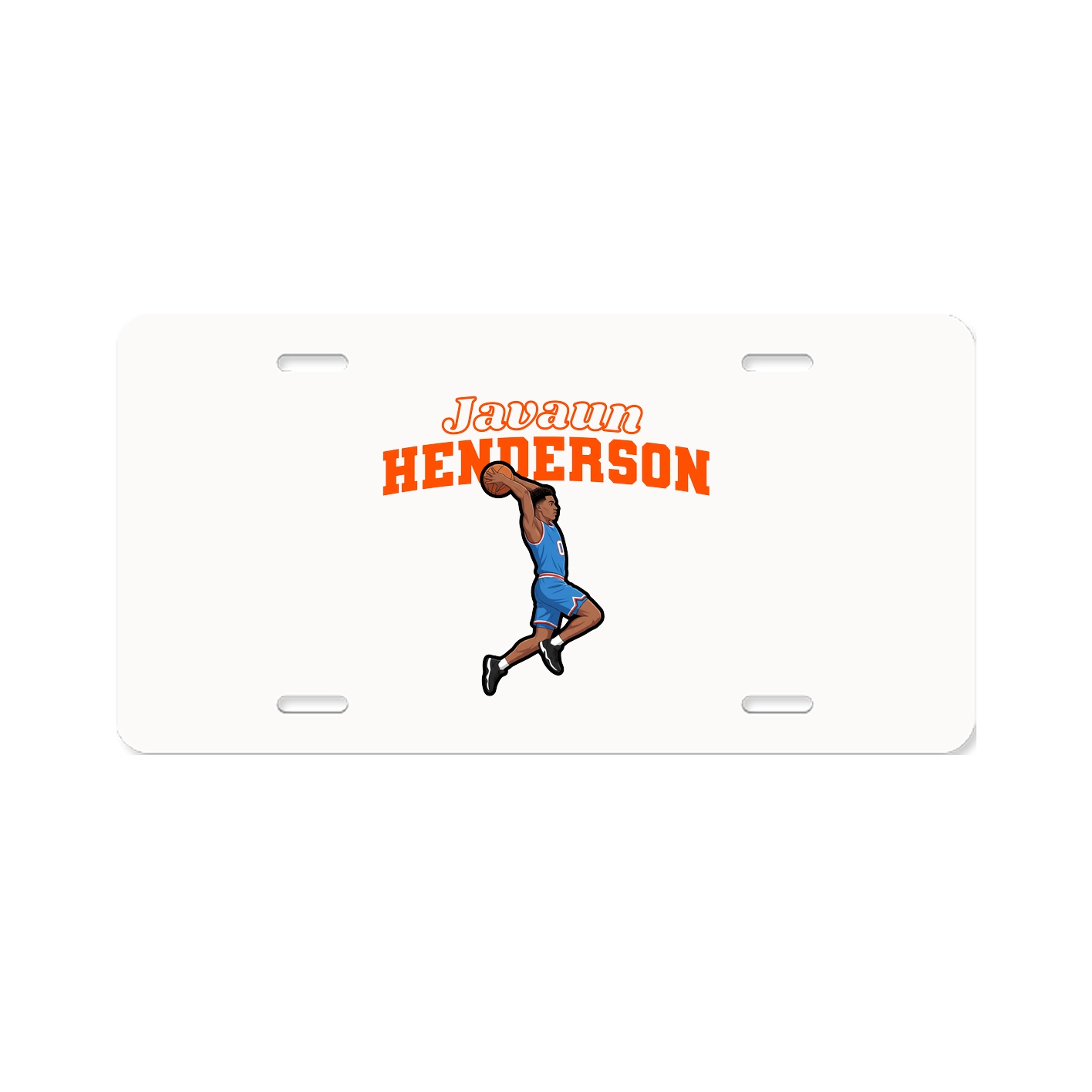 License Plate — Name Arch in Classic