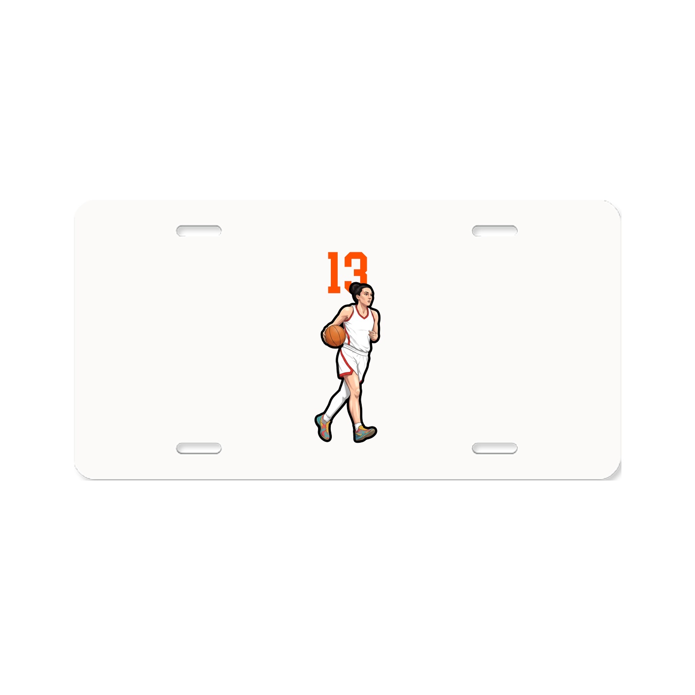 License Plate — Number Top in Classic