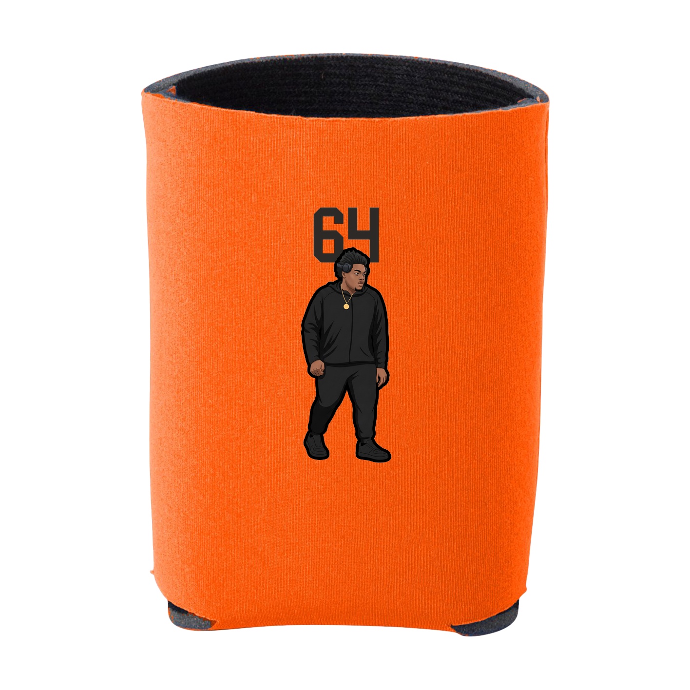 Can Holder — Number Top in Orange