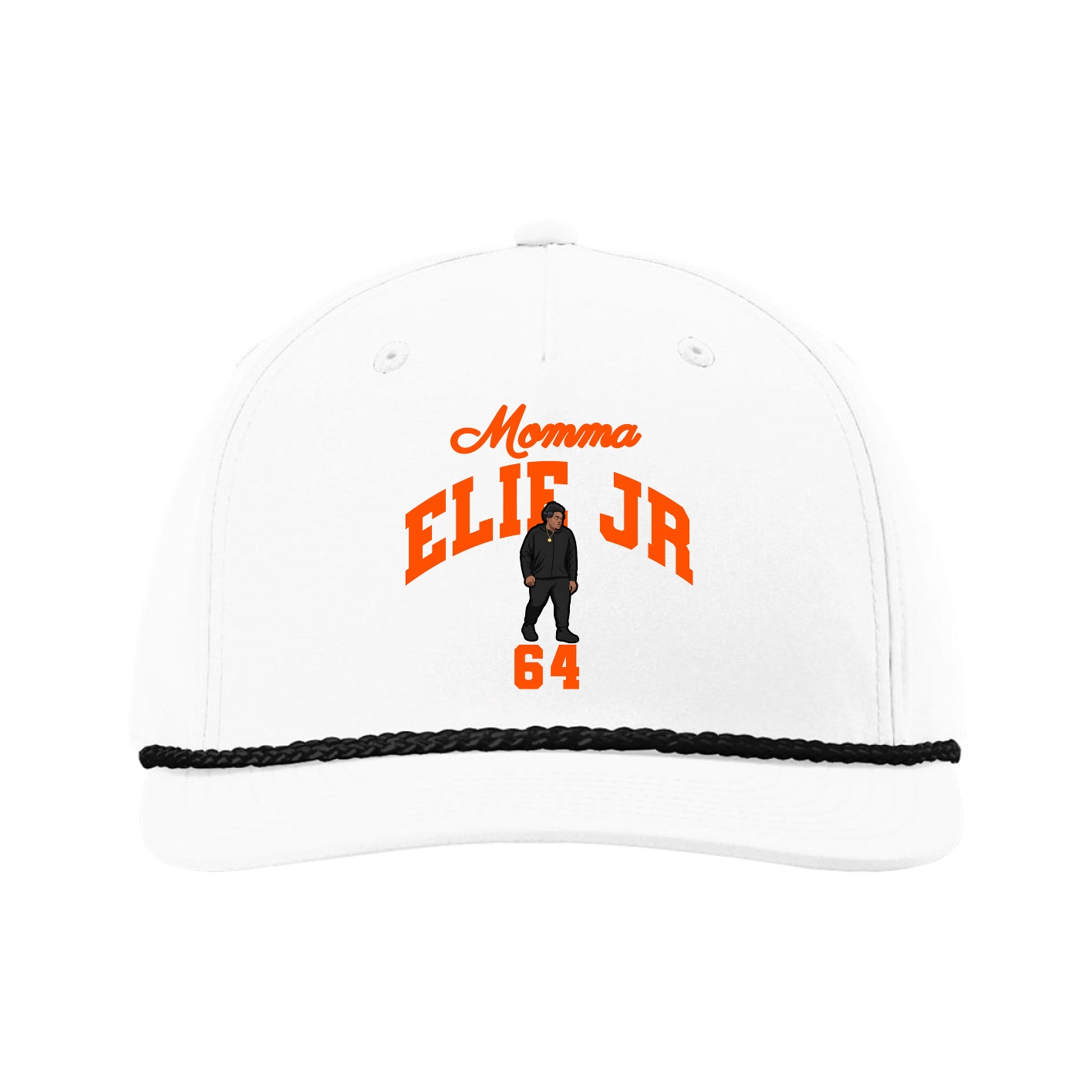 Five-Panel Classic Rope Cap — Mothers Day Arch in White
