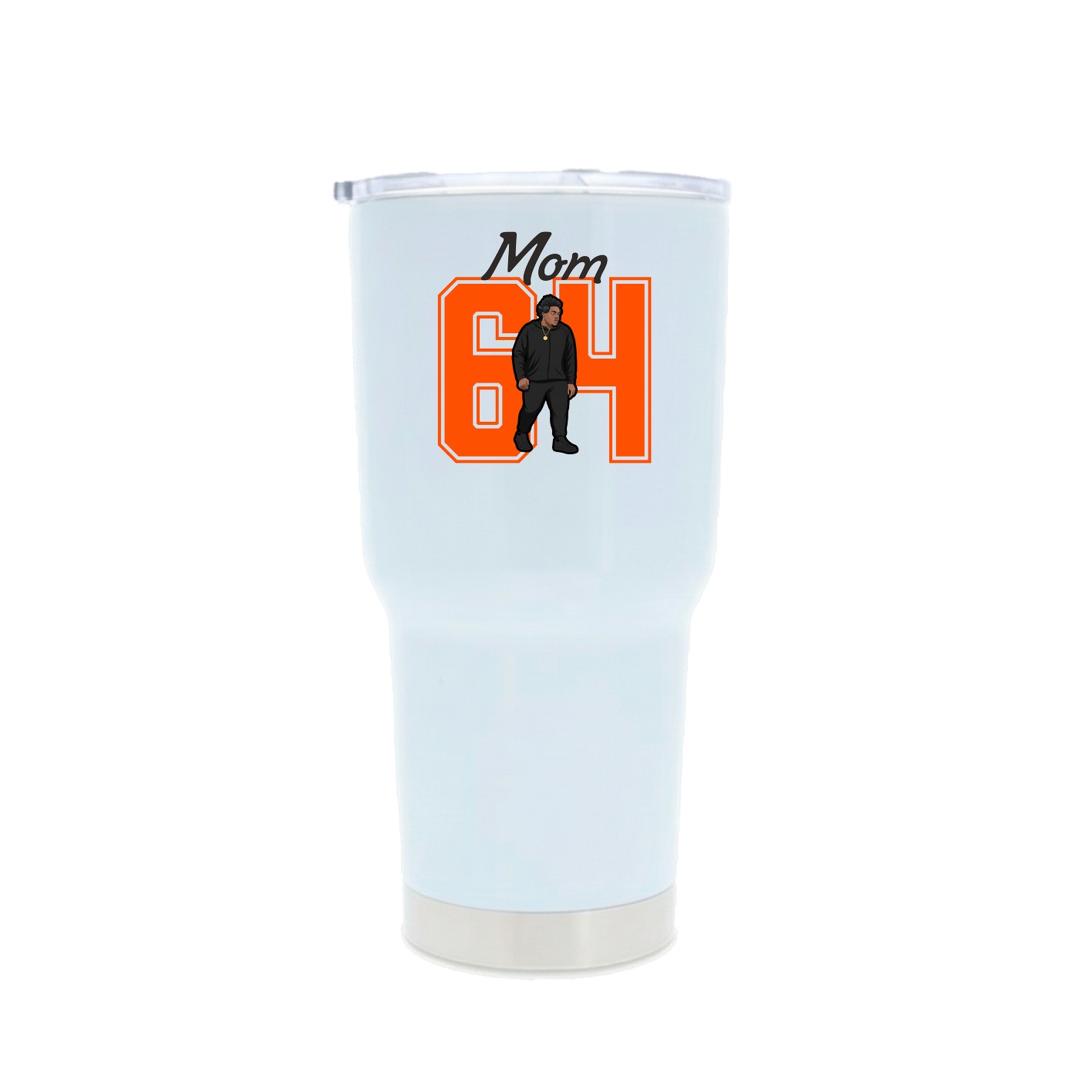 30oz Stainless Steel Tumbler — Mothers Day Shirsey in White