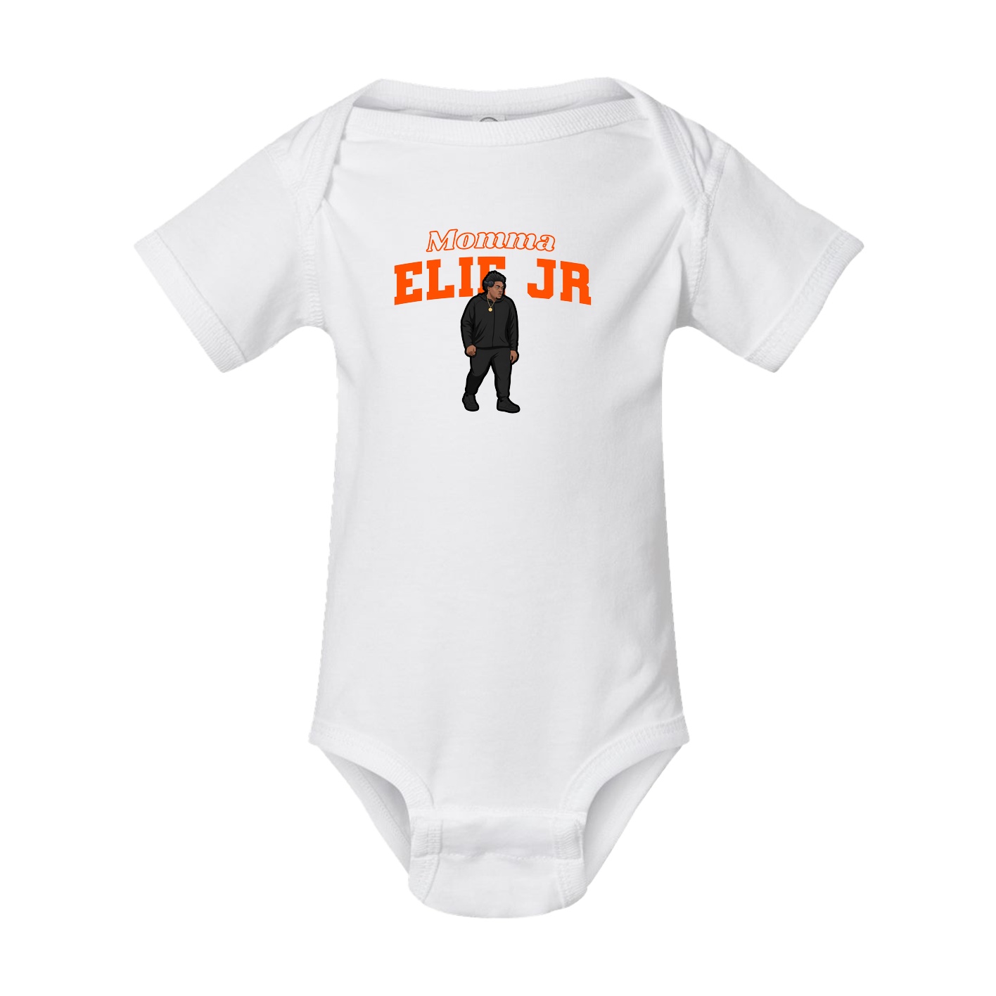 Baby Onesie — Mothers Day Block in White