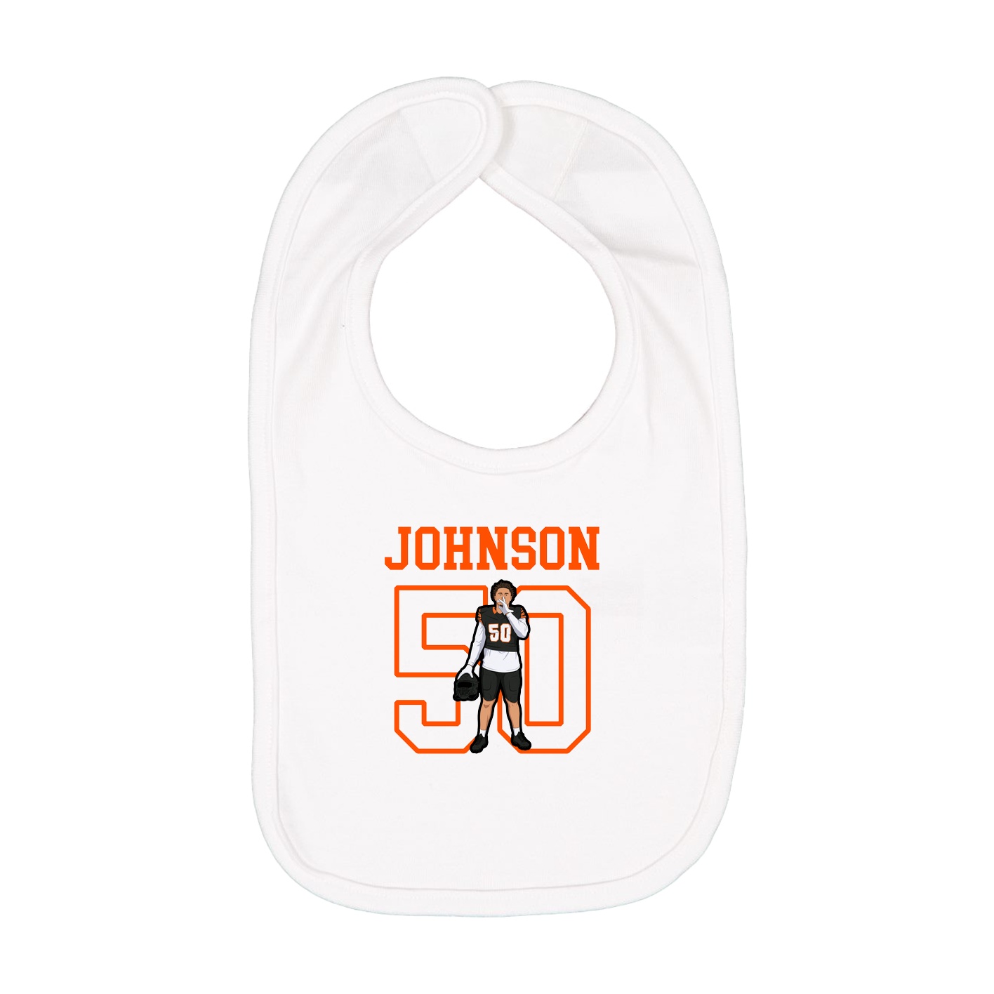 Infant Bib — Shirsey in White