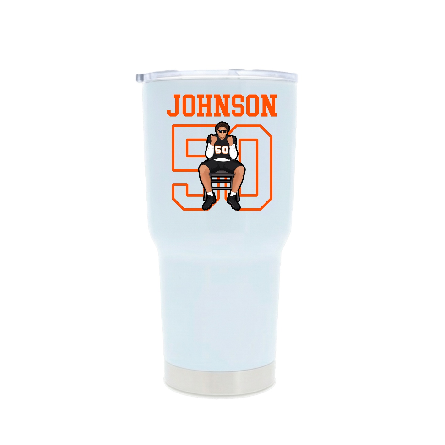 30oz Stainless Steel Tumbler — Shirsey in White