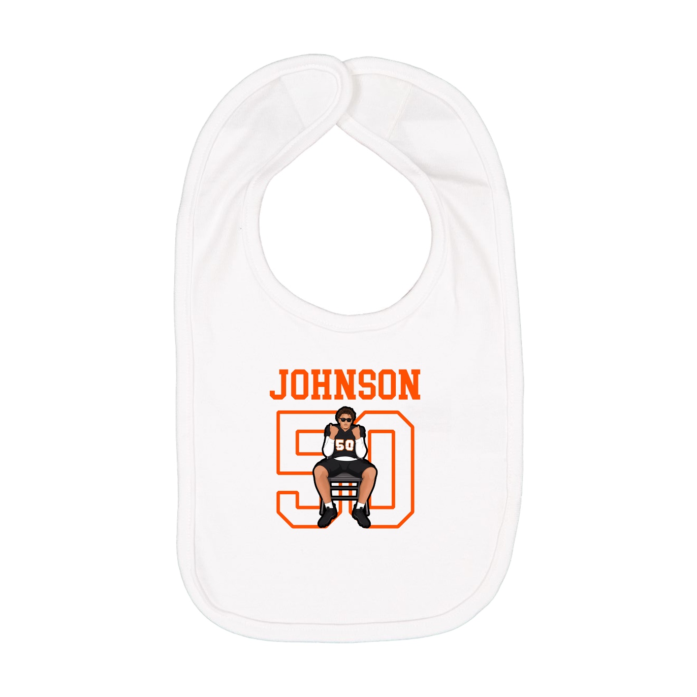 Infant Bib — Shirsey in White