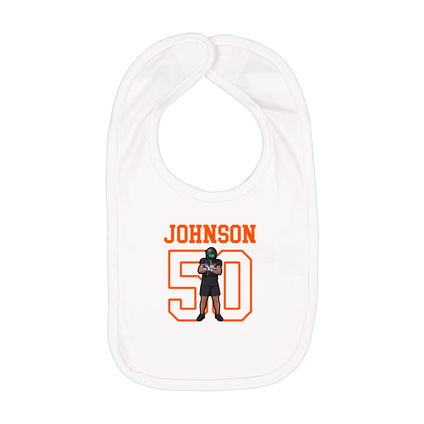 Infant Bib — Shirsey in White