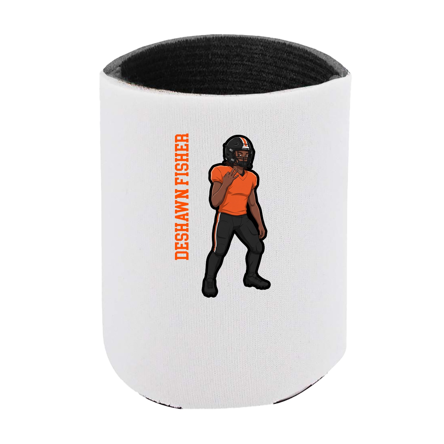 Can Holder — Name Vertical in White