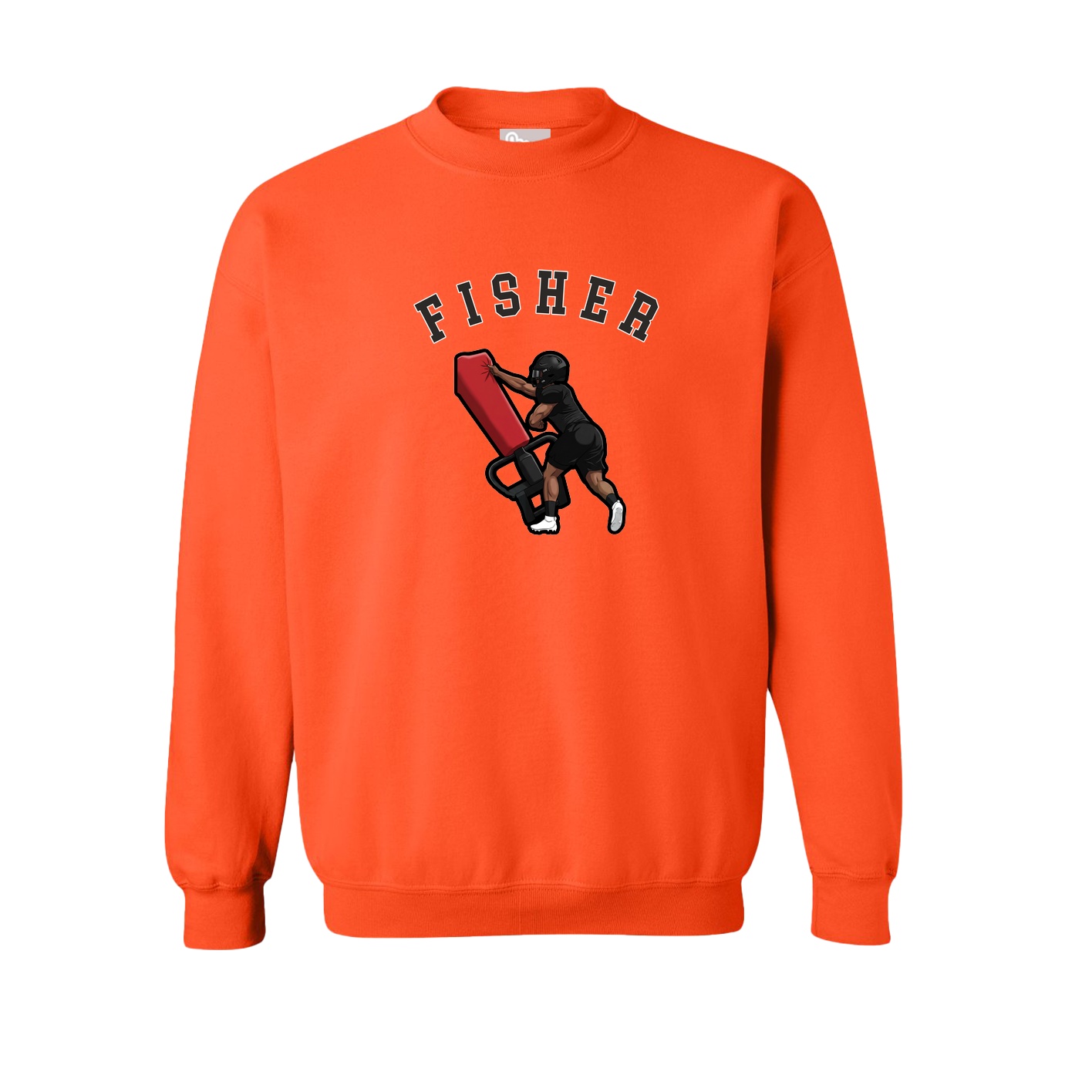 Fleece Crew — Shirsey Arch in Orange