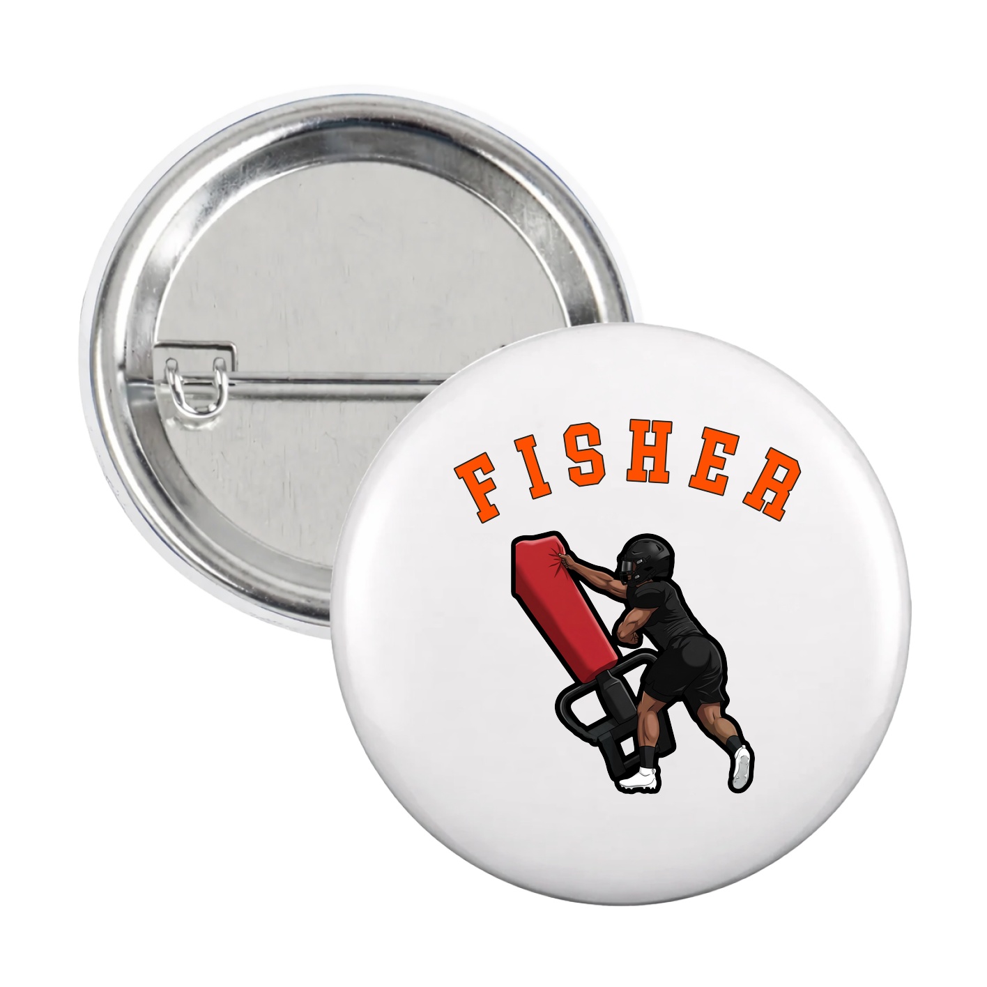 Game Day Button — Shirsey Arch in White