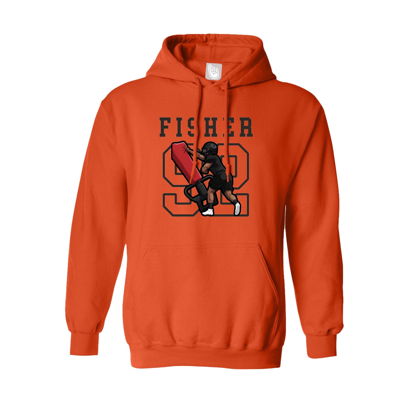 Hoodie — Shirsey in Orange