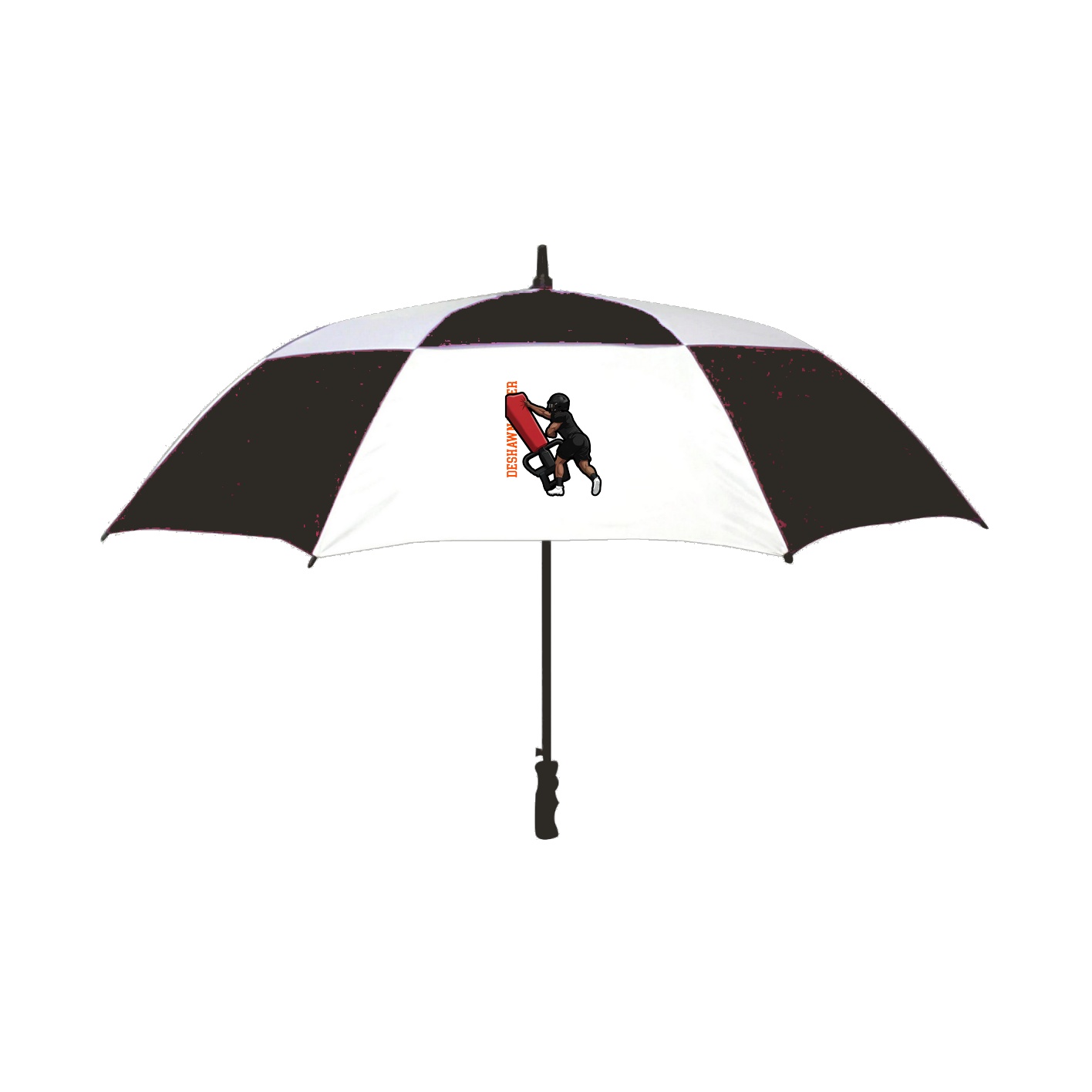 Golf Umbrella — Name Vertical in Black