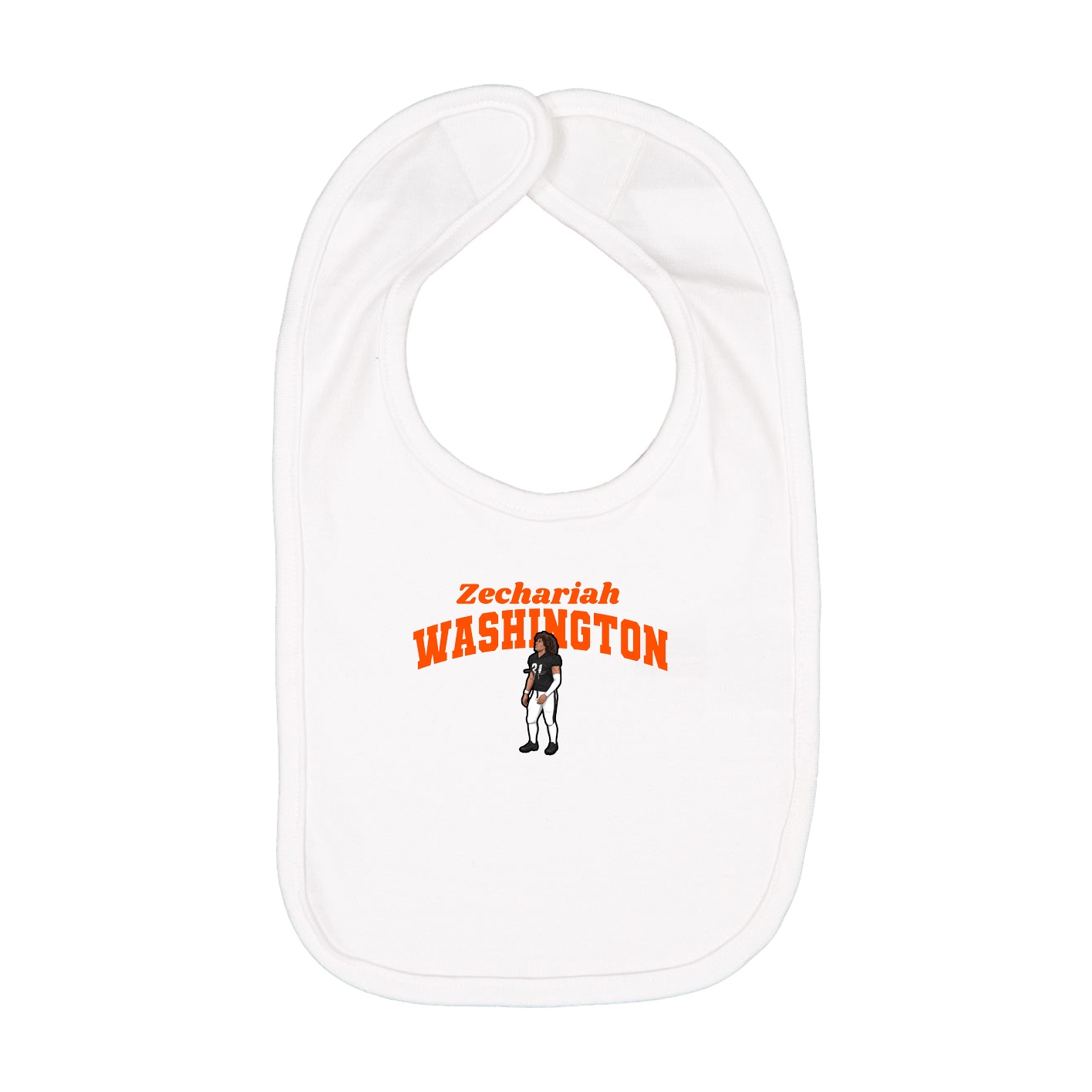 Infant Bib — Signature Arch in White