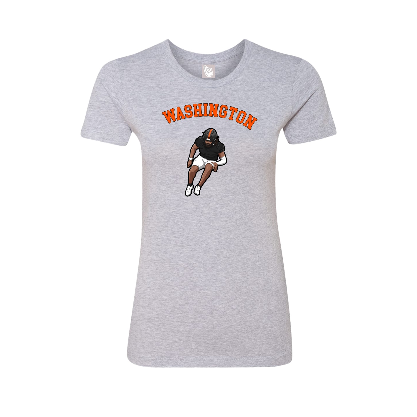 Fitted Women's Tee — Shirsey Arch in Grey