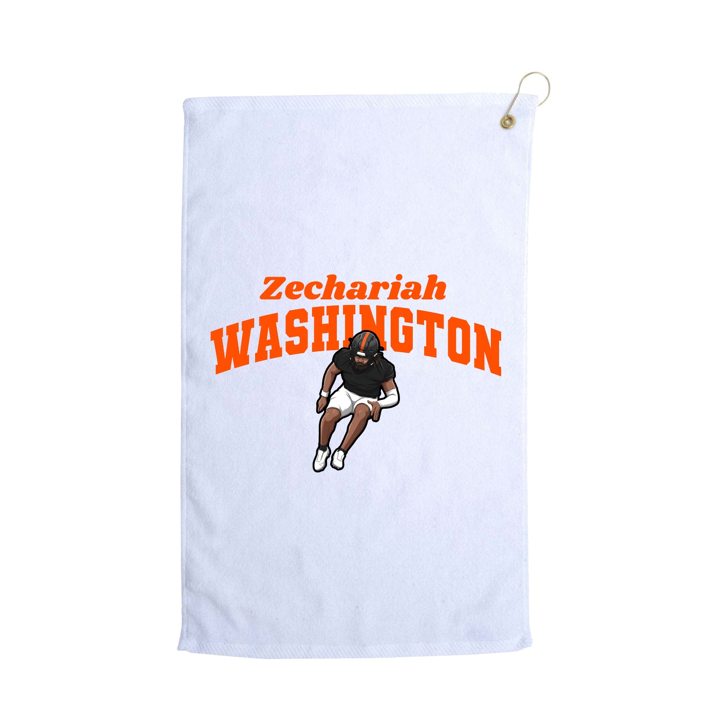 Golf Towel — Signature Arch in White