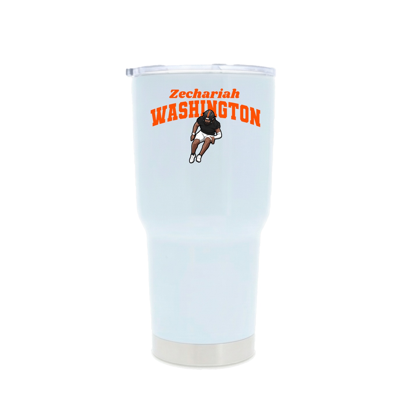 30oz Stainless Steel Tumbler — Signature Arch in White