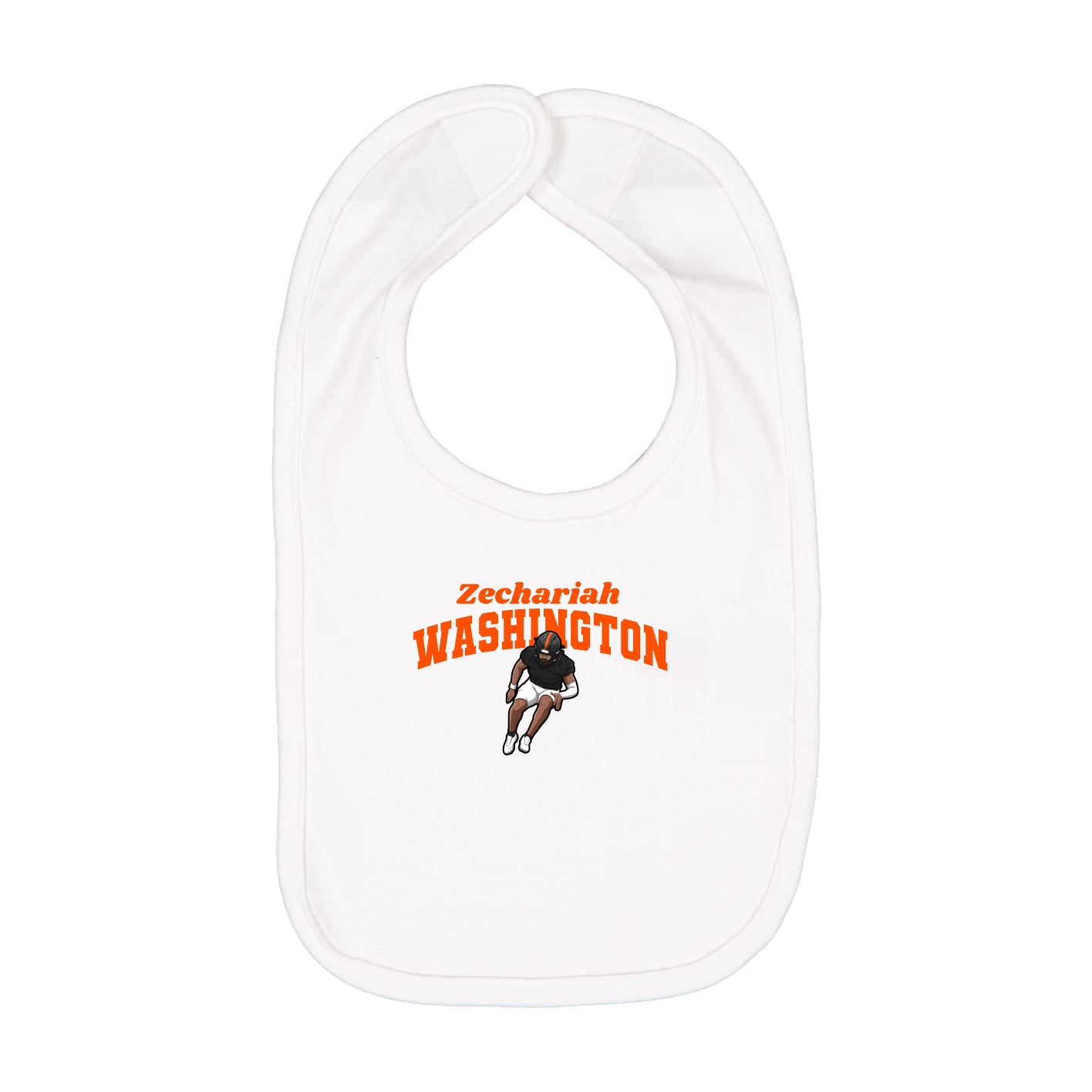 Infant Bib — Signature Arch in White