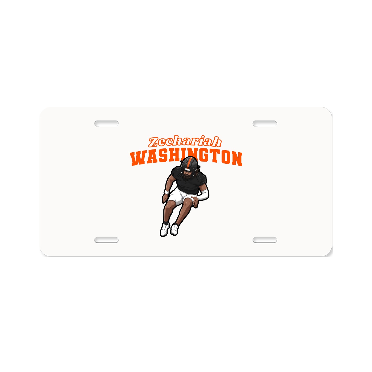 License Plate — Name Arch in Classic