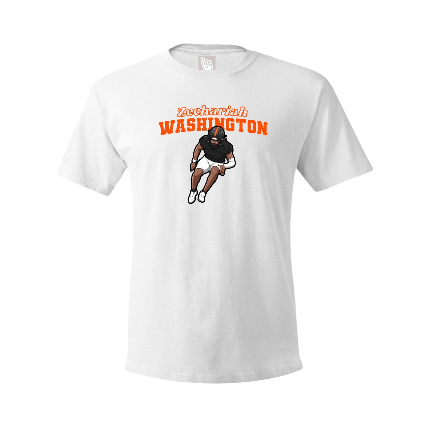 Youth Tee — Name Arch in White