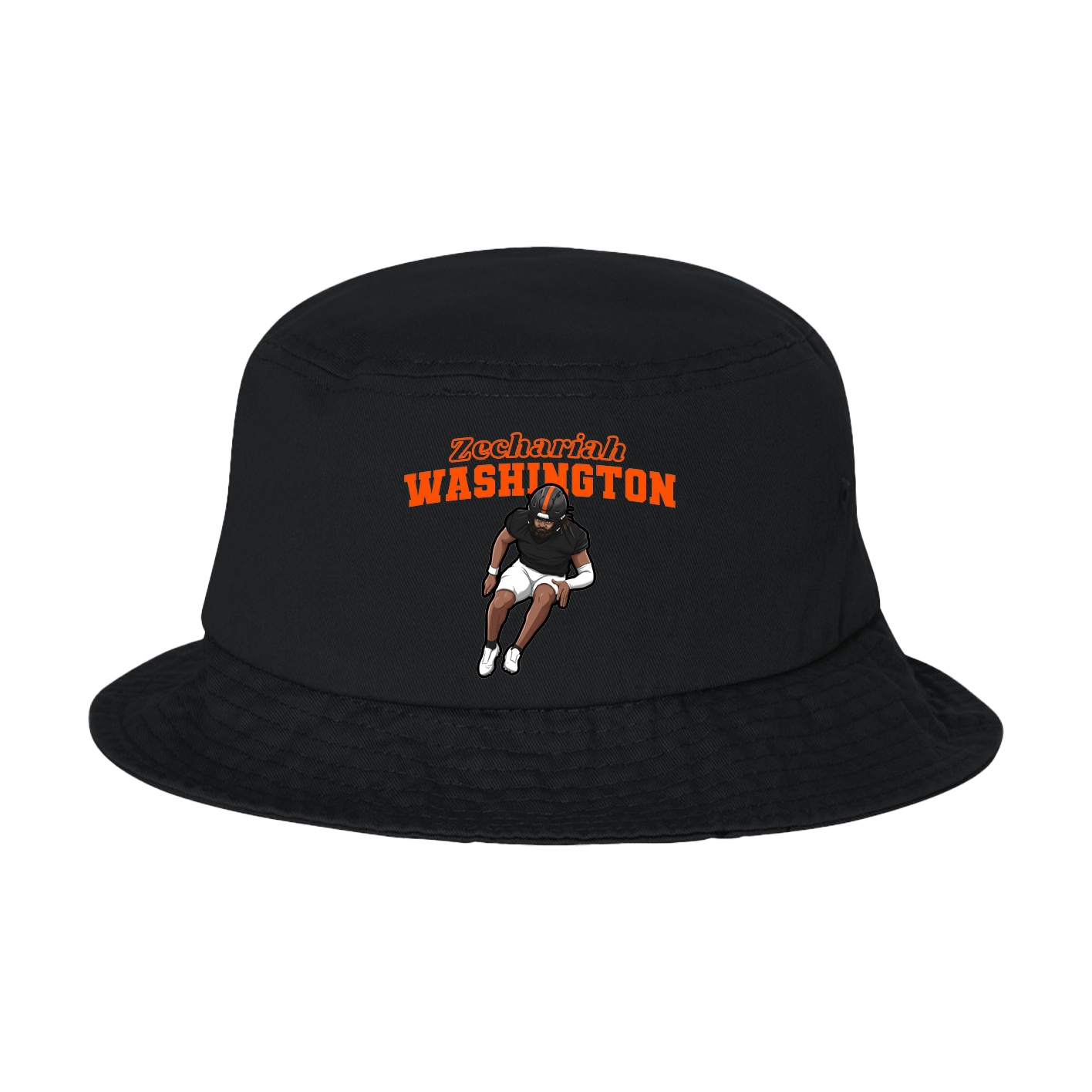 Bucket Cap — Name Arch in Black