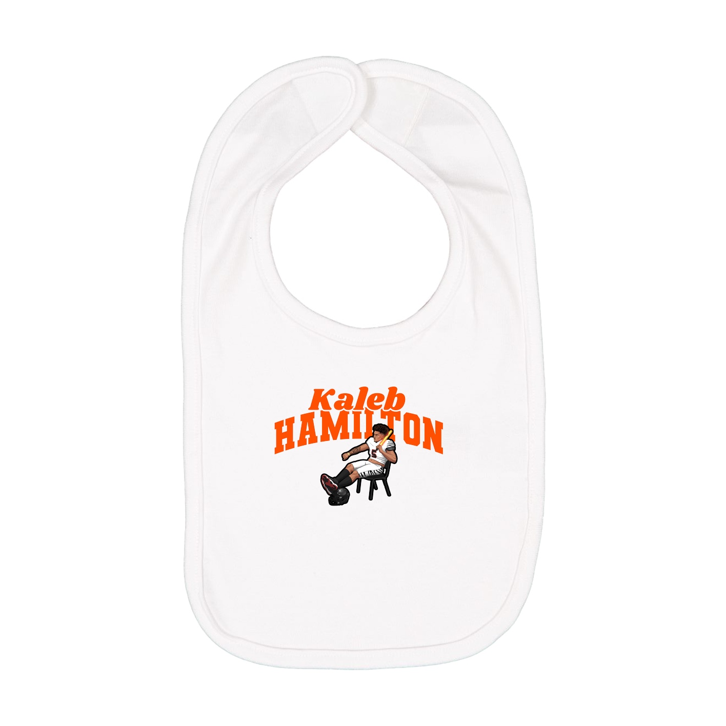 Infant Bib — Signature Arch in White