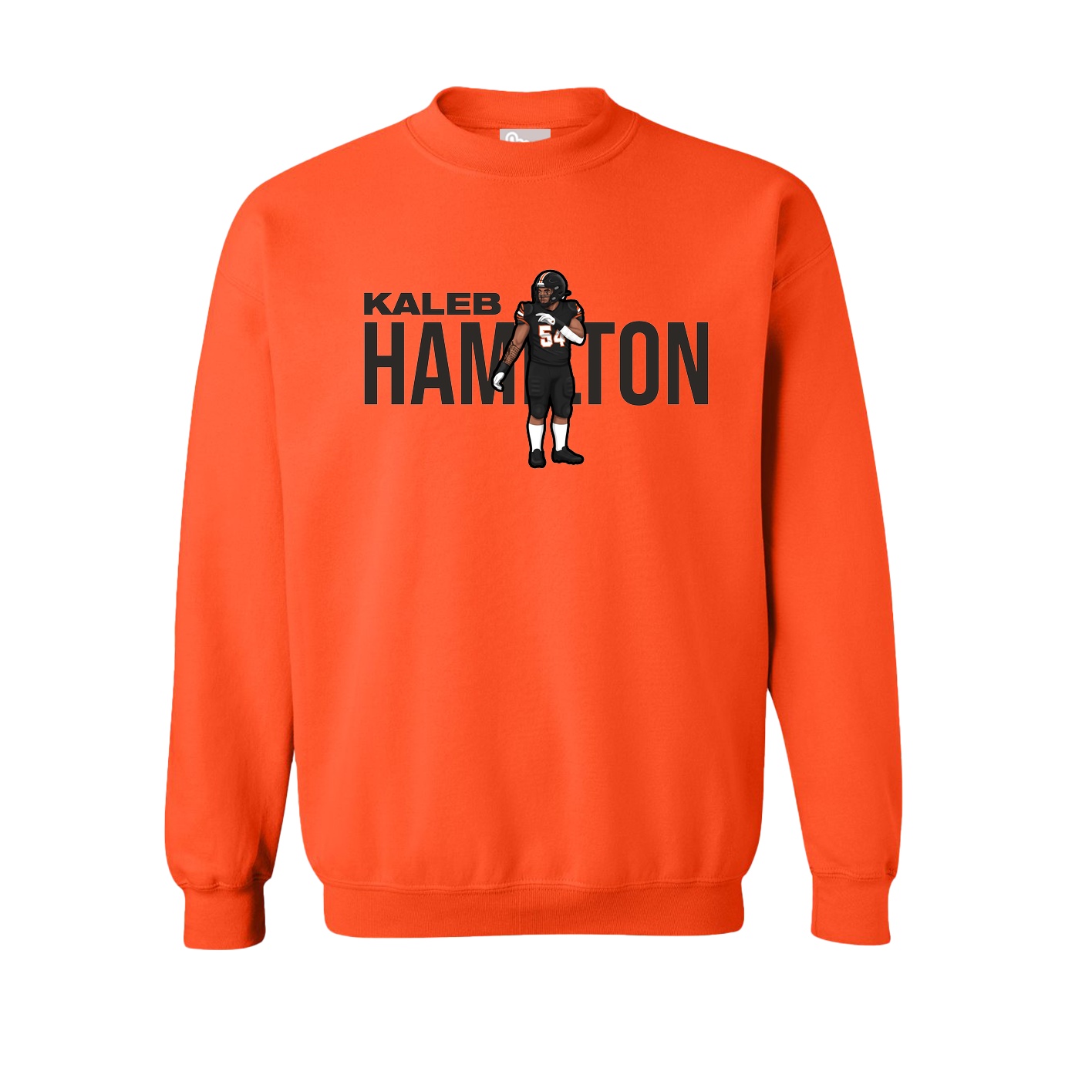 Fleece Crew — Player Name in Orange