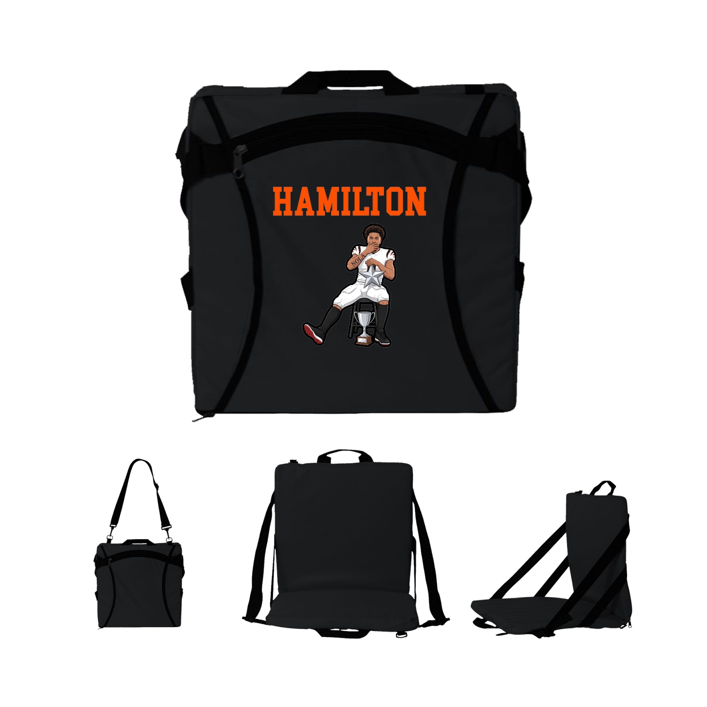 Folding Stadium Seat — Shirsey in Black