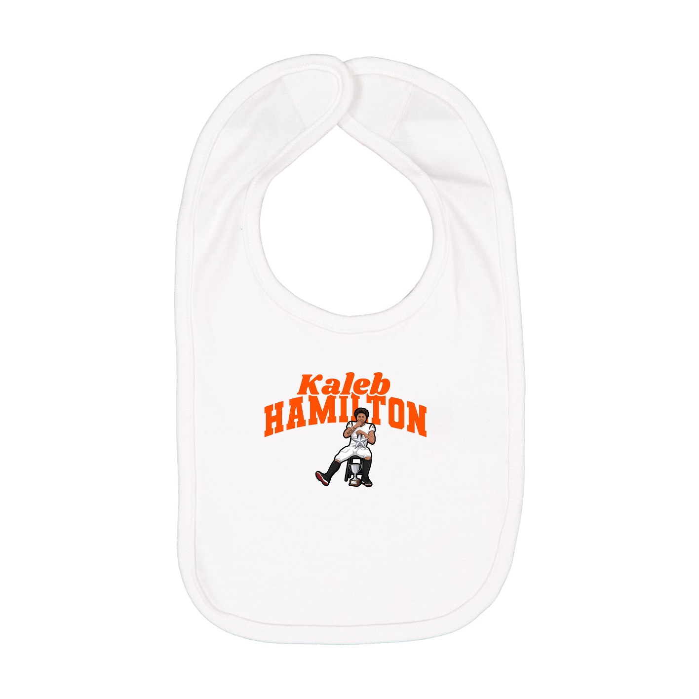 Infant Bib — Signature Arch in White