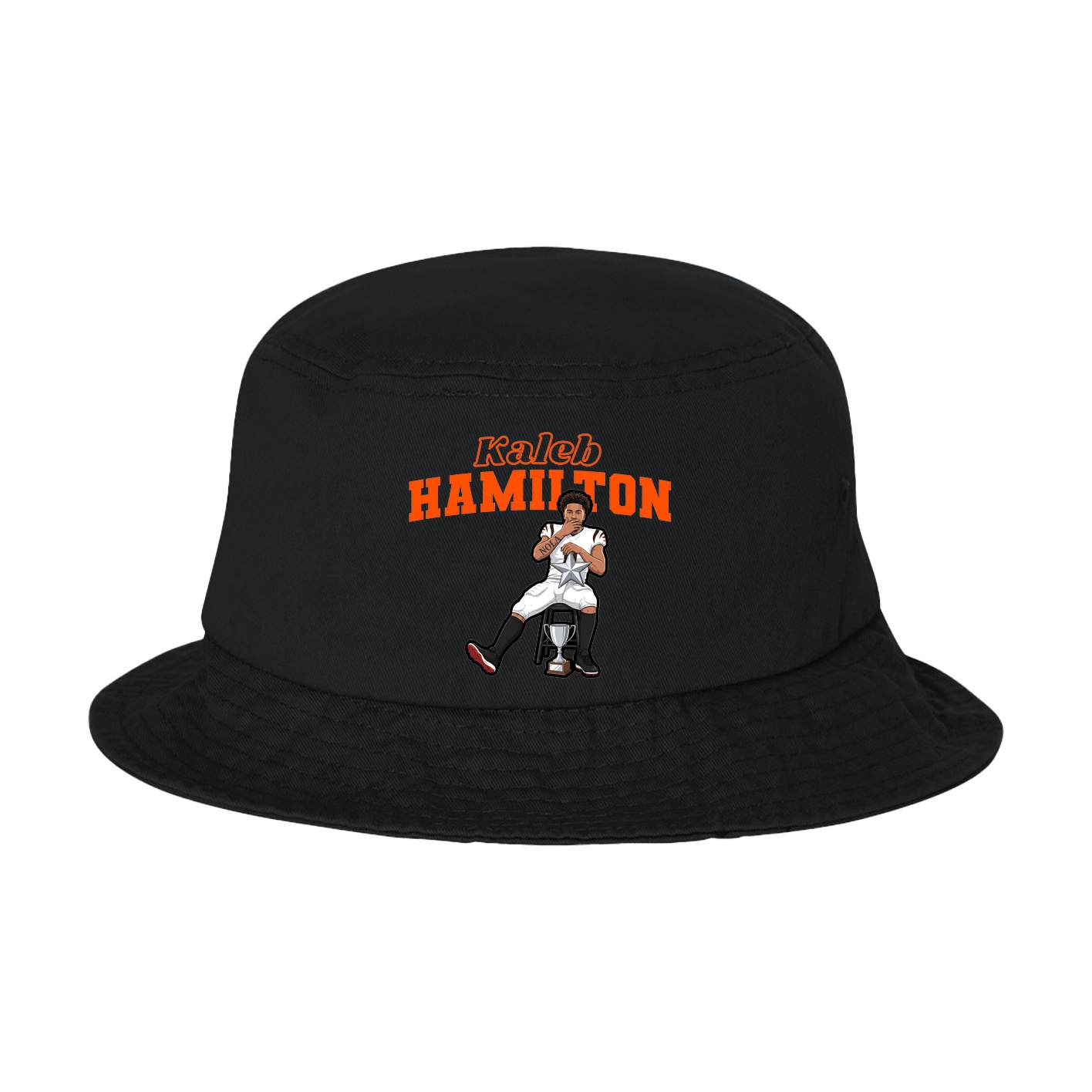 Bucket Cap — Name Arch in Black